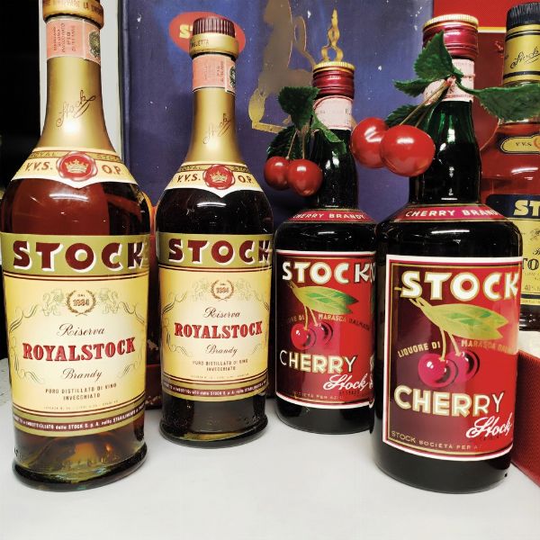 Royalstok Brandy, Cherry Stock, Long John, Tormore Glenlivet, Scotch Whisky  - Asta Wine and Spirits - Associazione Nazionale - Case d'Asta italiane