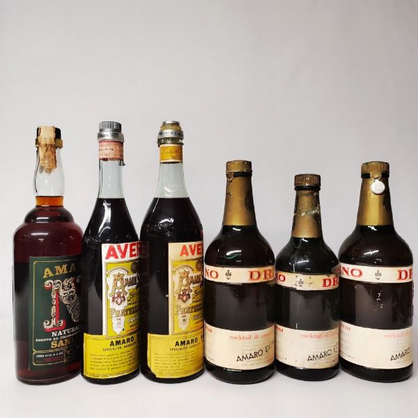 Sanley, Averna, Saronno Drai, Amari  - Asta Wine and Spirits - Associazione Nazionale - Case d'Asta italiane