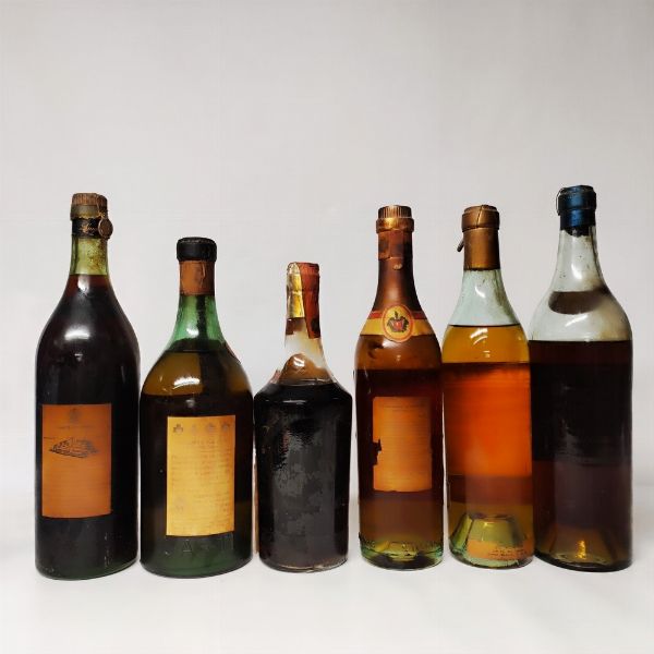 Sarti, Montesion, Stock, Marie Brizard, Fred de Sori, Cognac & Brandy  - Asta Wine and Spirits - Associazione Nazionale - Case d'Asta italiane