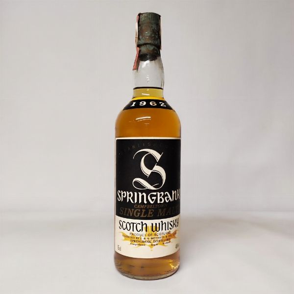 Springbank 1962 Campbeltown, Single Malt Whisky  - Asta Wine and Spirits - Associazione Nazionale - Case d'Asta italiane