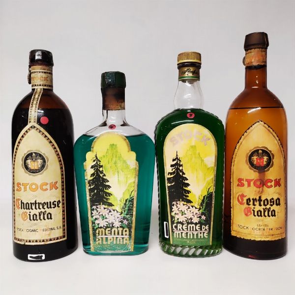 Stock Chartreuse Gialla, Menthe, Liquori  - Asta Wine and Spirits - Associazione Nazionale - Case d'Asta italiane