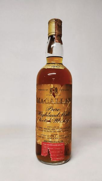 The Macallan 1947 15 Years Old, Highland Malt Whisky  - Asta Wine and Spirits - Associazione Nazionale - Case d'Asta italiane