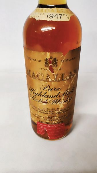 The Macallan 1947 15 Years Old, Highland Malt Whisky  - Asta Wine and Spirits - Associazione Nazionale - Case d'Asta italiane