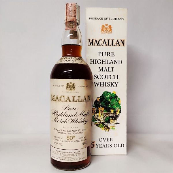 The Macallan 1955 15 Years Old, Highland Malt Whisky  - Asta Wine and Spirits - Associazione Nazionale - Case d'Asta italiane