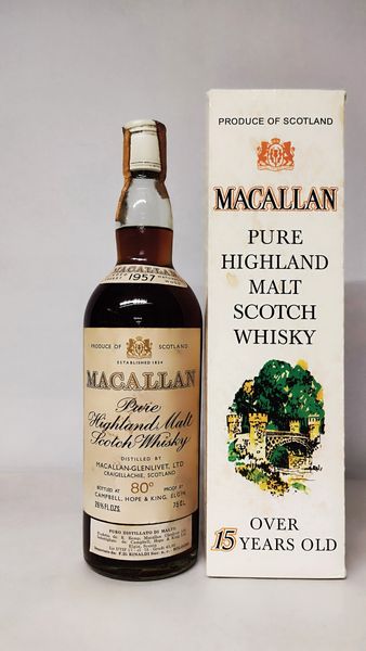 The Macallan 1957 15 Years Old, Highland Malt Whisky  - Asta Wine and Spirits - Associazione Nazionale - Case d'Asta italiane