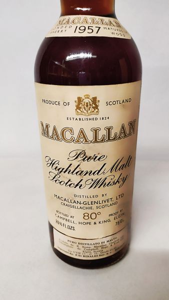 The Macallan 1957 15 Years Old, Highland Malt Whisky  - Asta Wine and Spirits - Associazione Nazionale - Case d'Asta italiane