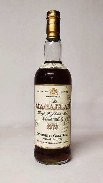 The Macallan 1973 18Y. Giovinetti Golf Tour, Highland Malt Whisky  - Asta Wine and Spirits - Associazione Nazionale - Case d'Asta italiane