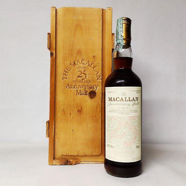 The Macallan 1974 Anniversary 25 Years Old, Highland Malt Whisky  - Asta Wine and Spirits - Associazione Nazionale - Case d'Asta italiane