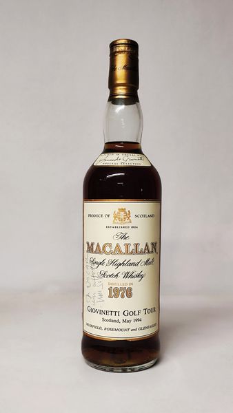 The Macallan 1976 18Y. Giovinetti Golf Tour, Highland Malt Whisky  - Asta Wine and Spirits - Associazione Nazionale - Case d'Asta italiane