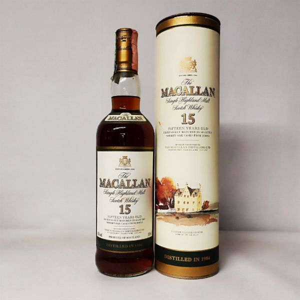 The Macallan 1984 15 Years Old, Highland Malt Whisky  - Asta Wine and Spirits - Associazione Nazionale - Case d'Asta italiane