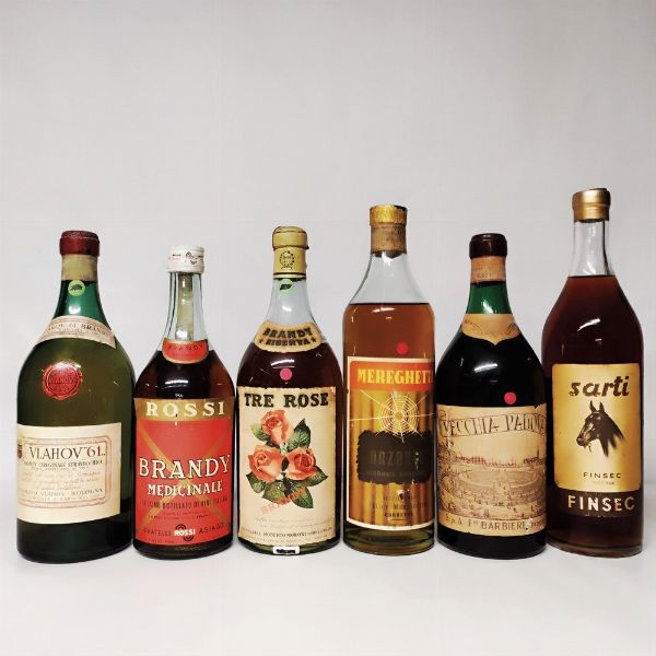 Vlahov, Rossi, Moroni, Mereghetti, Barbieri, Sarti, Brandy & Arzente  - Asta Wine and Spirits - Associazione Nazionale - Case d'Asta italiane