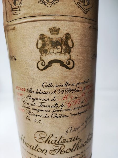 Chateau Mouton Rothschild 1964  - Asta Wine and Spirits - Associazione Nazionale - Case d'Asta italiane