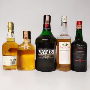 Glenkinchie, Red Hills, Vat69,Tamnavulin, Hedges Butler, Scotch Whisky  - Asta Wine and Spirits - Associazione Nazionale - Case d'Asta italiane