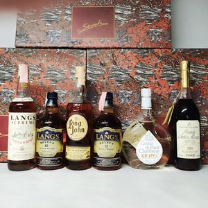 Goccia Pinot Grappa, Stock Brandy, Langs, Long John, Scotch Whisky  - Asta Wine and Spirits - Associazione Nazionale - Case d'Asta italiane