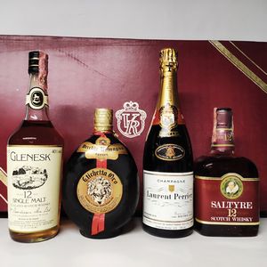 Laurent Perrier Champagne, Vecchia Romagna, Saltyre, Glenesk, Scotch Whisky  - Asta Wine and Spirits - Associazione Nazionale - Case d'Asta italiane