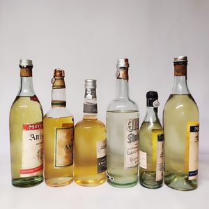 Moccia, Stock, Martinazzi, Alberti, Landi, Liquore Anisetta  - Asta Wine and Spirits - Associazione Nazionale - Case d'Asta italiane