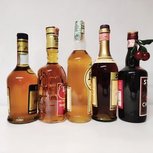 Royalstok Brandy, Cherry Stock, Long John, Tormore Glenlivet, Scotch Whisky  - Asta Wine and Spirits - Associazione Nazionale - Case d'Asta italiane