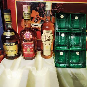 Royalstok Brandy, Cherry Stock, Long John, Tormore Glenlivet, Scotch Whisky  - Asta Wine and Spirits - Associazione Nazionale - Case d'Asta italiane