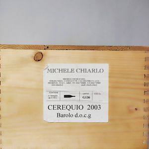 Cerequio Michele Chiarlo, Barolo 2003  - Asta Wine and Spirits - Associazione Nazionale - Case d'Asta italiane