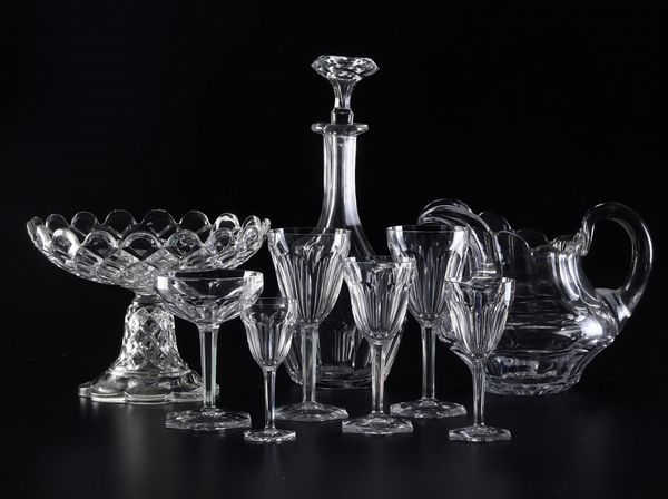 Servizio di calici “Harcourt”<BR>Francia, Manifattura Baccarat, prima metà del XX secolo  - Asta L'Art de la Table - Associazione Nazionale - Case d'Asta italiane