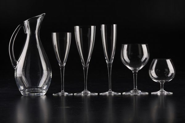 Servizio di calici “Dom Perignon”<BR>Francia, Manifattura Baccarat, seconda metà del XX secolo  - Asta L'Art de la Table - Associazione Nazionale - Case d'Asta italiane