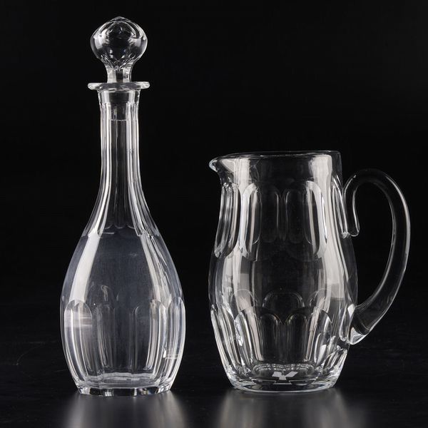 Caraffa “Harcourt”<BR>Francia, Manifattura Baccarat, XX secolo  - Asta L'Art de la Table - Associazione Nazionale - Case d'Asta italiane