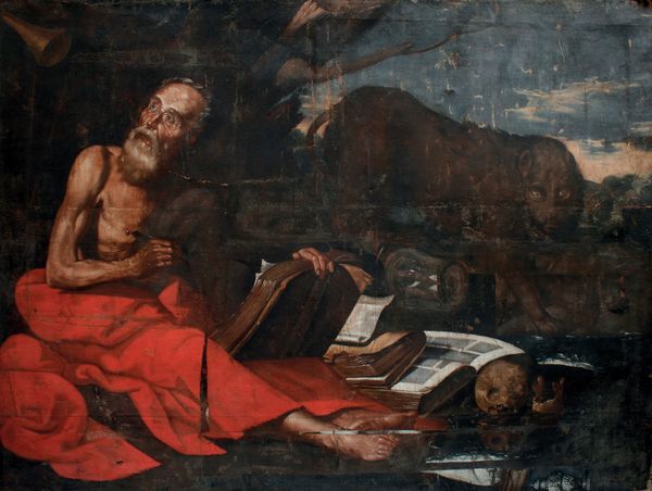 Scuola napoletana del XVII secolo San Gerolamo  - Asta Old Masters - Associazione Nazionale - Case d'Asta italiane