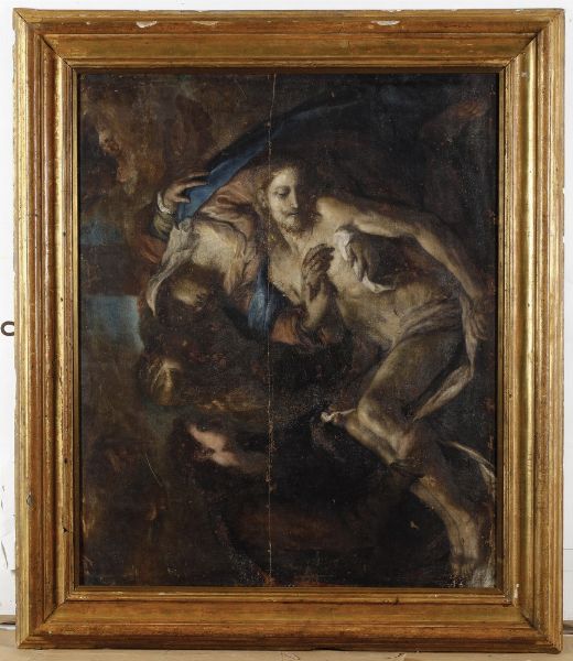 Scuola romana del XVII secolo Compianto sul Cristo morto  - Asta Old Masters - Associazione Nazionale - Case d'Asta italiane