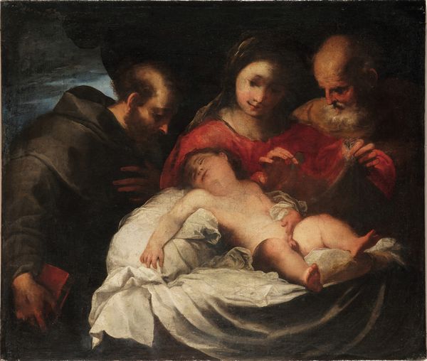 Valerio Castello : Madonna con Bambino e San Francesco  - Asta Old Masters - Associazione Nazionale - Case d'Asta italiane