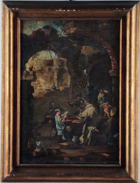 Alessandro Magnasco detto il Lissandrino : Scene picaresche  - Asta Old Masters - Associazione Nazionale - Case d'Asta italiane