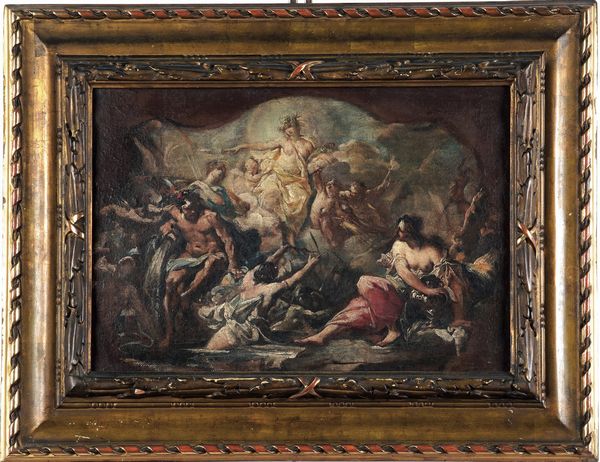 Giovanni Angelo Borroni : Episodio tratto dalla mitologia classica  - Asta Old Masters - Associazione Nazionale - Case d'Asta italiane