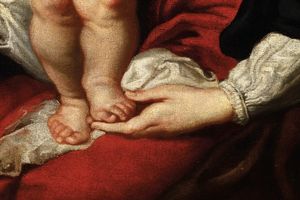 Pietro Paolo Rubens, Seguace di : Sacra Famiglia  - Asta Old Masters - Associazione Nazionale - Case d'Asta italiane