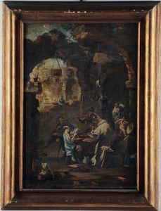 Alessandro Magnasco detto il Lissandrino : Scene picaresche  - Asta Old Masters - Associazione Nazionale - Case d'Asta italiane