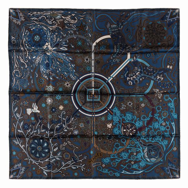 Hermès : Foulard l'Arbre du Vent  - Asta Luxury Fashion - Associazione Nazionale - Case d'Asta italiane