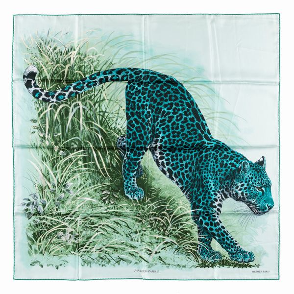 Hermès : Foulard Panthera Pardus  - Asta Luxury Fashion - Associazione Nazionale - Case d'Asta italiane