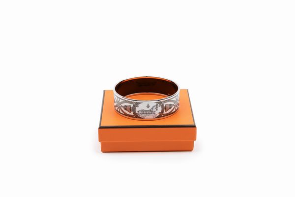 Hermès : Bracciale bangle Grand Apparat smaltato  - Asta Luxury Fashion - Associazione Nazionale - Case d'Asta italiane