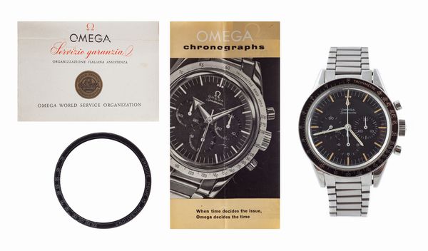 Omega Speedmaster 1963 in accaio - entro astuccio  - Asta Importanti Orologi da Polso e da Tasca - Associazione Nazionale - Case d'Asta italiane