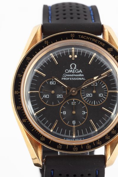 Omega speedmaster in oro  - Asta Importanti Orologi da Polso e da Tasca - Associazione Nazionale - Case d'Asta italiane