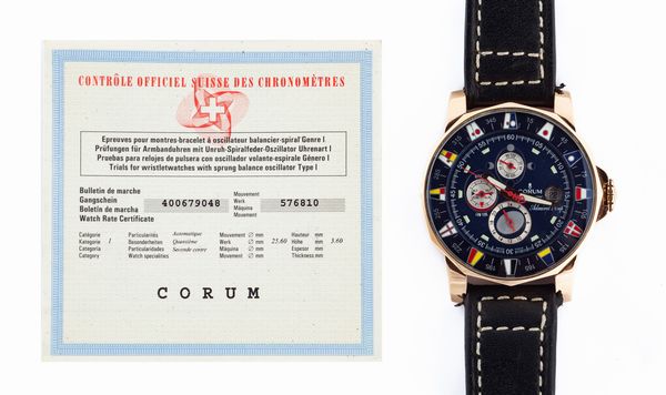 Corum Admiral's Cup Maree in oro  - Asta Importanti Orologi da Polso e da Tasca - Associazione Nazionale - Case d'Asta italiane