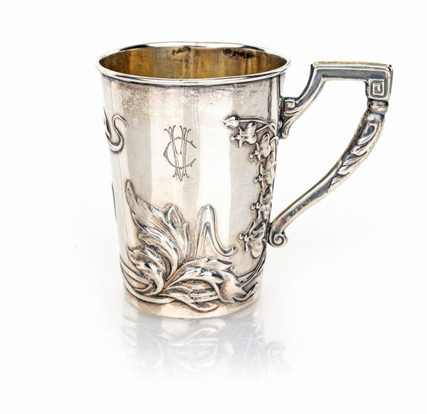 Bicchierino in argento con manico  - Asta Argenti Antichi e da Collezione - Associazione Nazionale - Case d'Asta italiane