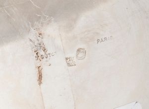 Caffettiera in argento con manico in legno, Moutot Paris  - Asta Argenti Antichi e da Collezione - Associazione Nazionale - Case d'Asta italiane
