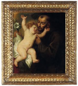 Scuola del XVIII secolo Sant'Antonio da Padova  - Asta Dimore Italiane - Associazione Nazionale - Case d'Asta italiane