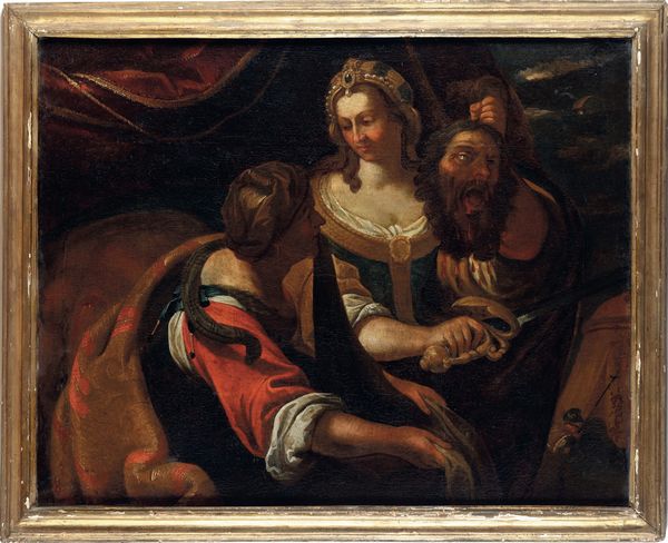 Scuola lombarda del XVII secolo Giuditta con la testa di Oloferne  - Asta Dipinti Antichi - Associazione Nazionale - Case d'Asta italiane