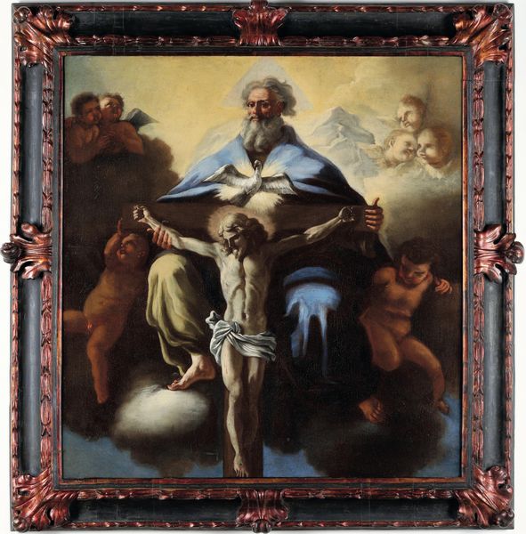 Francesco Solimena (1657 Serino - 1747 Napoli) e aiuti Trinit  - Asta Dipinti Antichi - Associazione Nazionale - Case d'Asta italiane