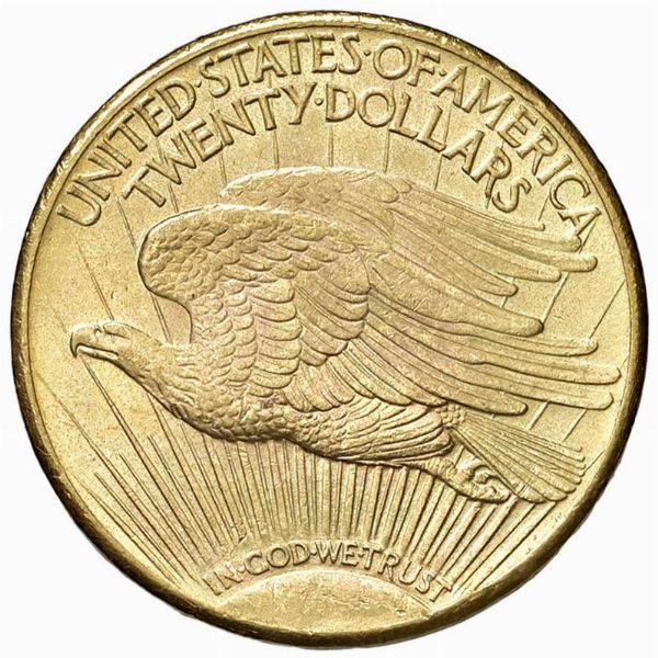 STATI UNITI. 20 DOLLARI 1927 SAINT GAUDENS  - Asta AUREA. MONETE E MEDAGLIE IN ORO E UNA SELEZIONE DI MEDAGLIE BORBONICHE - Associazione Nazionale - Case d'Asta italiane