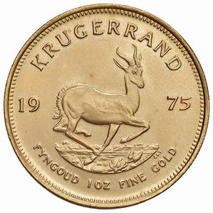 SUDAFRICA. KRUGERRAND 1978  - Asta AUREA. MONETE E MEDAGLIE IN ORO E UNA SELEZIONE DI MEDAGLIE BORBONICHE - Associazione Nazionale - Case d'Asta italiane