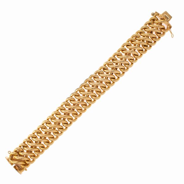 Bracciale in oro giallo 18kt  - Asta Gioielli Orologi | Fashion Vintage - Associazione Nazionale - Case d'Asta italiane