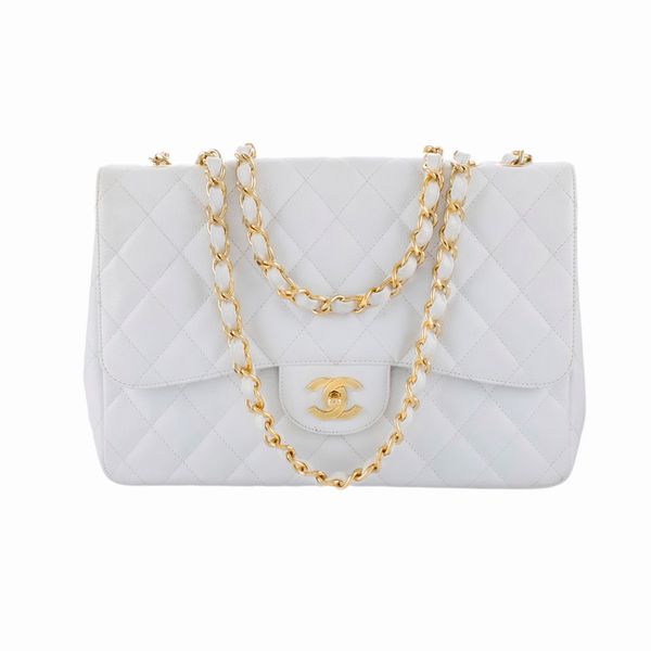 Chanel Timeless Classique Jumbo borsa vintage a spalla  - Asta Gioielli Orologi | Fashion Vintage - Associazione Nazionale - Case d'Asta italiane