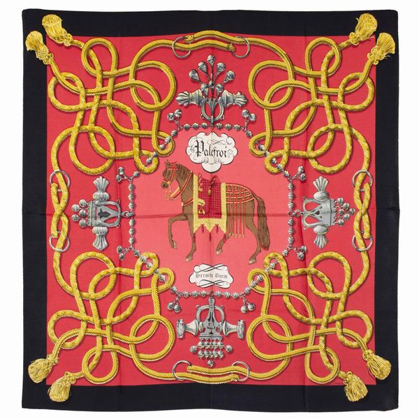 Hermes foulard vintage collezione Palefrois  - Asta Gioielli Orologi | Fashion Vintage - Associazione Nazionale - Case d'Asta italiane