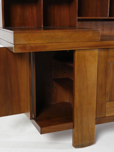 COPPOLA SILVIO (1920 - 1986) : Credenza con alzata mod. 602 per Bernini, Ceriano Laghetto  - Asta DESIGN E ARTI DECORATIVE DEL NOVECENTO - Associazione Nazionale - Case d'Asta italiane